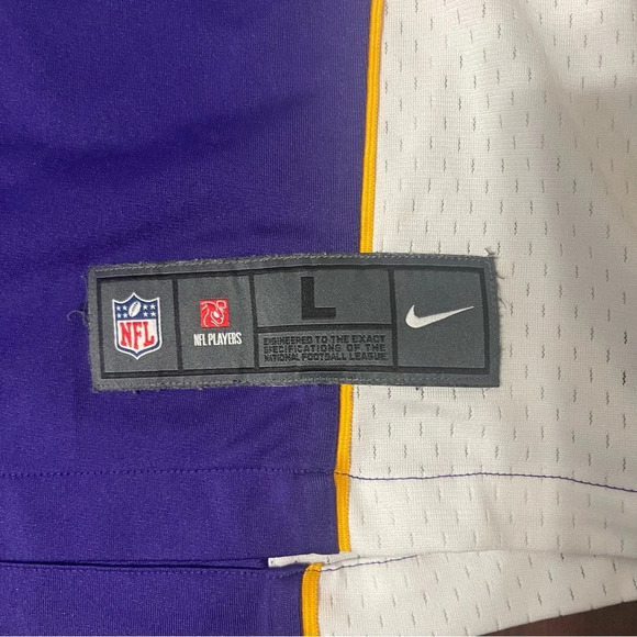 Adrian Peterson #28 Minnesota Vikings Jersey Nike On Field Purple Large NFL - Picture 3 of 9